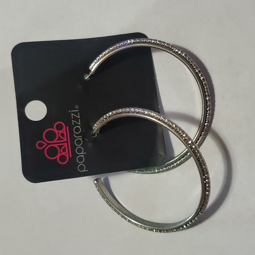 Paparazzi Silver hoop earrings